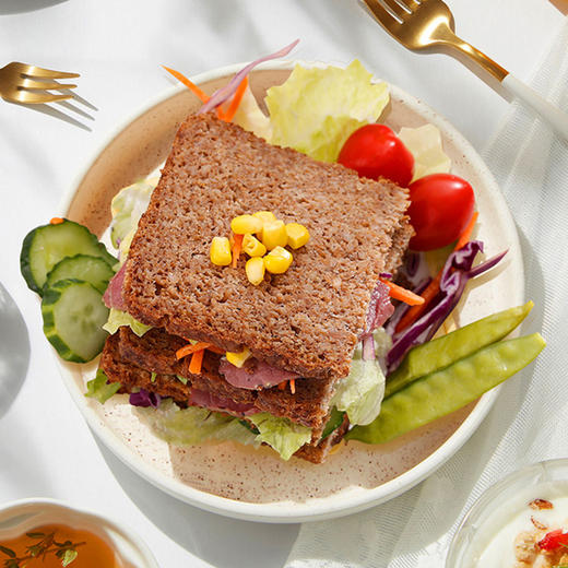 【中欧班列精选2包】德国黑麦面包 原装进口德国捷森黑面包低脂高纤维500g/包BJ 商品图2