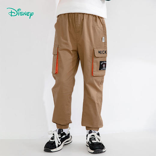 迪士尼童装男童裤子儿童工装裤中小童男孩春秋款帅气新款潮221K1249 商品图3