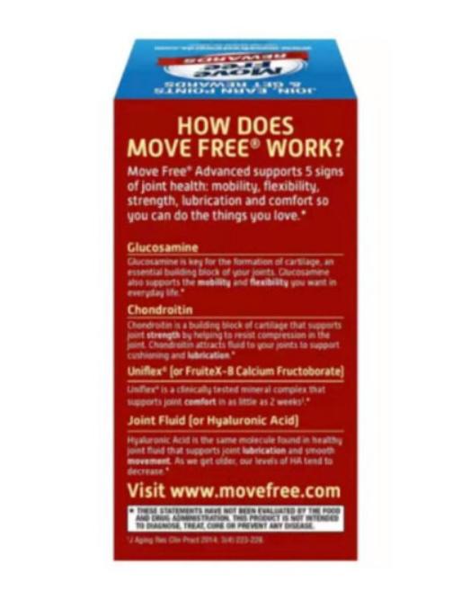 Move Free氨基葡萄糖维骨力软骨素胶囊200粒 商品图6