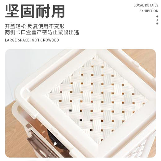 仓鼠
小宠物运输盒 22*22*12cm防出逃花枝鼠龙猫外带笼 箱包批发 商品图2