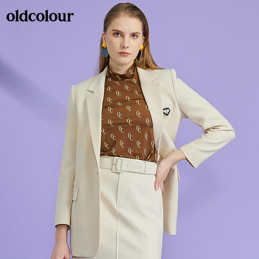 oldcolour欧珂春新款西装外套纯色修身外套女O11048106 商品图1