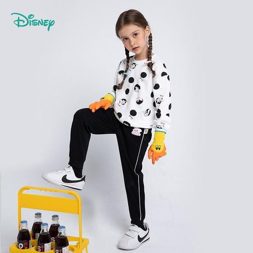 迪士尼童装女童网红套装春秋装儿童两件套时髦洋气小女孩运动衣221T1352 商品图1