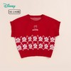 迪士尼童装 宝宝马甲女童小童背心儿童春秋卡通保暖针织毛衣新年221S1677 商品缩略图2
