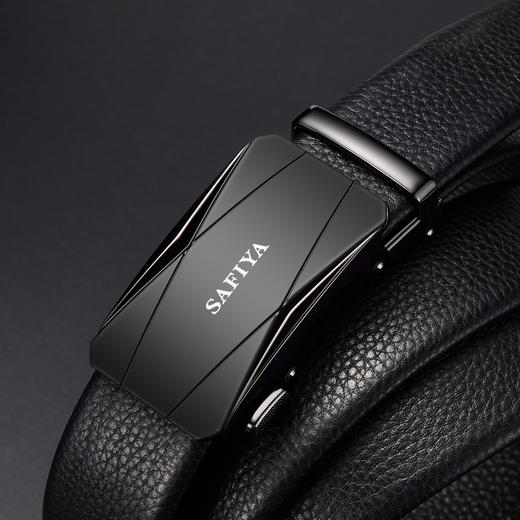 Safiya/索菲娅 头层牛皮自动扣皮带商务百搭裤带时尚外穿腰带男SF506016Y 商品图3