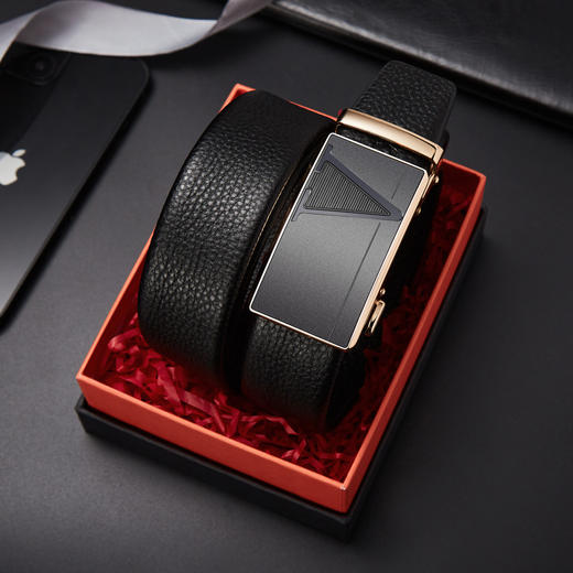 Safiya/索菲娅 2023新款头层牛皮男士皮带腰带自动扣男皮带腰带SF500022Y 商品图5