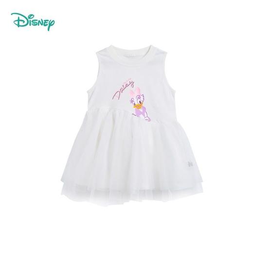 迪士尼童装 儿童连衣裙夏季新款女童网纱背心裙无袖公主裙薄222Q781 商品图7