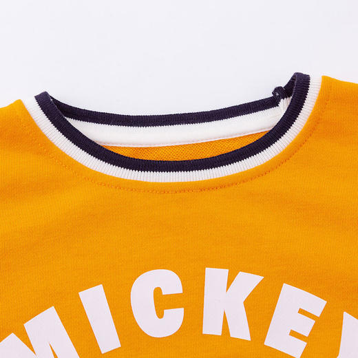 迪士尼童装男童卫衣春季新款长袖假两件t恤中小童上衣秋款运动221S1683 商品图7