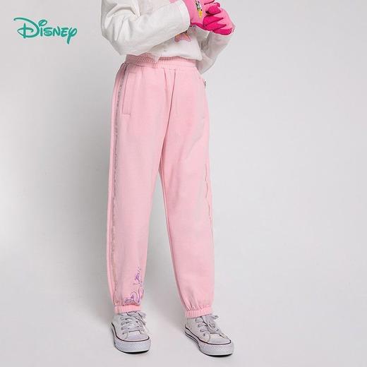 迪士尼童装女童裤子新款春秋儿童运动裤中小童休闲女孩卫裤221K1251 商品图0