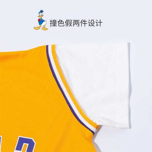 迪士尼童装 男童夏季套装儿童短袖运动服男孩潮酷篮球服2件套222T1354 商品图8