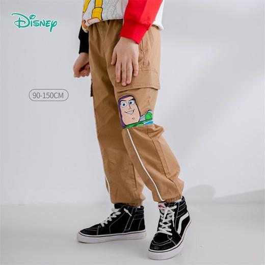 迪士尼童装男童春秋季工装裤儿童裤子中小童新款男孩长裤潮221K1259 商品图2