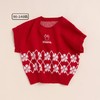迪士尼童装 宝宝马甲女童小童背心儿童春秋卡通保暖针织毛衣新年221S1677 商品缩略图3