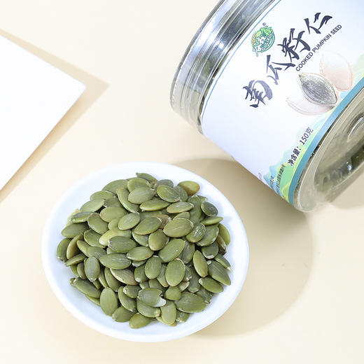 【100积分+17.9元】谷粒鑫 南瓜籽仁 380g/360g*1罐 人工手选肉厚饱满 商品图2