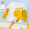 贝贝怡童装男童长袖T恤秋季新款中小童宝宝假两件儿童卡通圆领衫 商品缩略图3