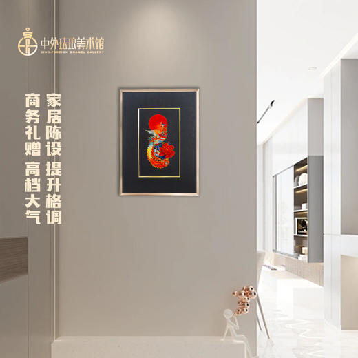 景泰蓝珐琅画《丹凤朝阳》 商品图5