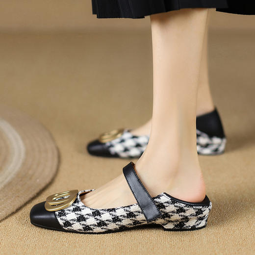 春季新款，百搭低跟花布单鞋KMQ-1050 商品图5