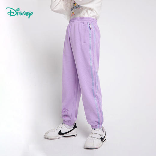 迪士尼童装女童裤子新款春秋儿童运动裤中小童休闲女孩卫裤221K1251 商品图2