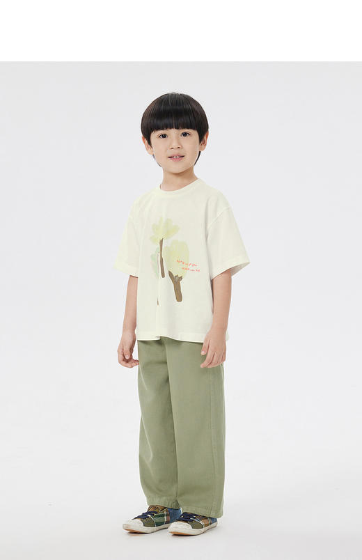 jnby  23年春款  真丝直筒牛仔长裤  1N3E13800 商品图4