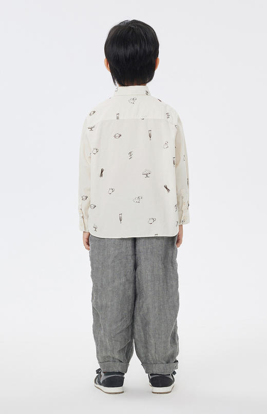 jnby  23年春款  亚麻凉爽舒适阔腿长裤  1N3E11890 商品图4