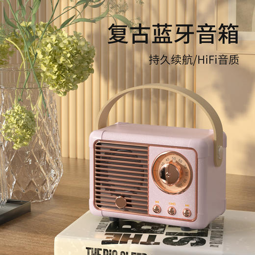 【岁月留声❗️多功能蓝牙音箱】HIFI级音效3W喇叭，高保真芯片，让好音乐住进你的耳朵里❗️新款创意复古欧式风格收音机，便携手机怀旧礼品蓝牙音响七夕新年礼盒年货礼盒 商品图0