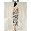 VIMAGE纬漫纪夏季新款印花时尚气质吊带连衣裙V1907506 商品缩略图4