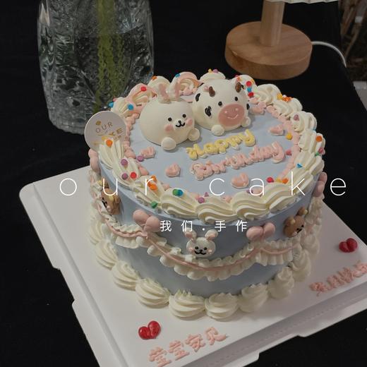 小熊小兔子复古蛋糕-低糖处理无添加 商品图2