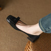春季新款，复古擦色方头粗跟单鞋YF-A3072 商品缩略图5