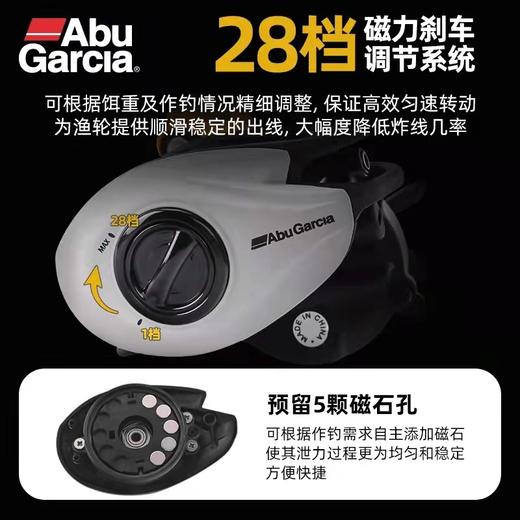 abu阿布乔丹李水滴轮正品微物轮远投打黑防炸线路亚渔轮远投海钓 商品图3