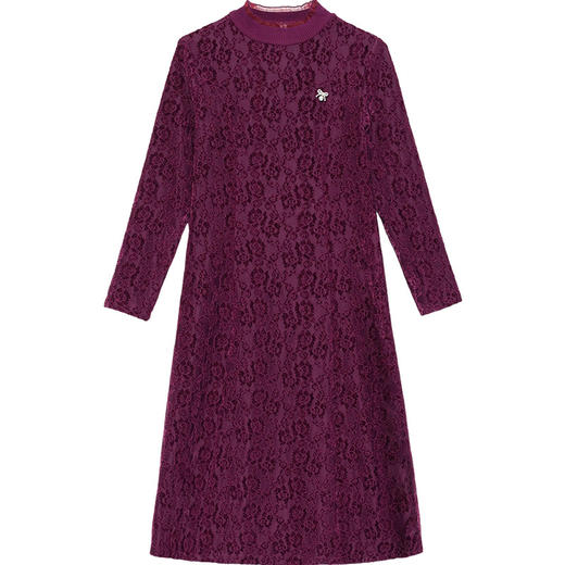 蕾丝时尚气质中长款打底A字裙QYM-SC158 商品图4