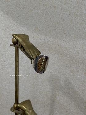 Atelier d'antan 银/黄铜古董糖勺戒指(R050)