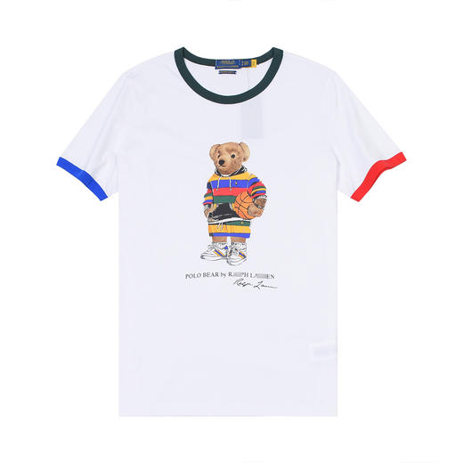 泰迪熊 卫衣篮球熊 撞色边圆领短袖T恤 PT-1120 商品图3