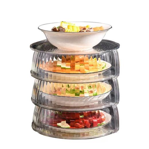 「多种规格！不止颜值」可叠加菜罩透明可视多层保温菜罩恒温饭菜防尘罩饭餐桌罩剩菜收纳 商品图4