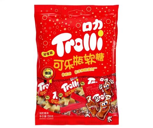 口力可乐瓶橡皮糖（疑胶糖果）250g/袋 商品图0