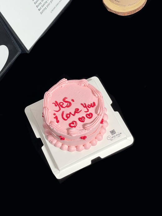 【1391】复古粉色系yes i love you 商品图2