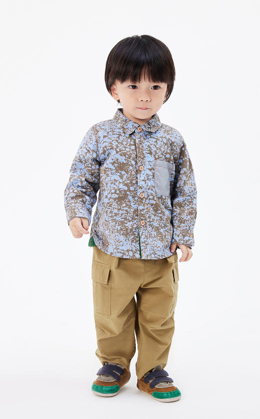 jnby  23年春款   全棉原创印花长袖衬衣 YN3211310 商品图3