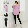 【三件套】跑步套装女夏季户外晨跑运动长袖三件套宽松大码初学者瑜伽健身服 商品缩略图6
