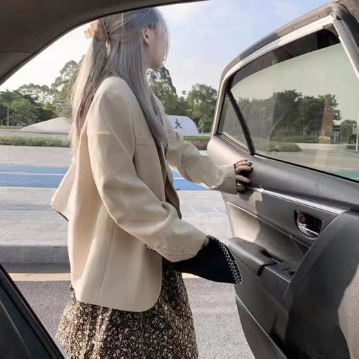 {爆款捡漏}【YW】无忧购春款轻奢小众设计感Chic西服外套8801（2.17截单后7天发货)25年清仓捡漏 商品图8