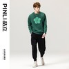 PINLI品立春季新款男士立体压烫钻圆领套头卫衣潮BG231109017 商品缩略图6