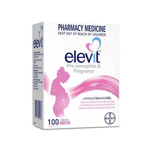 澳洲爱乐维孕妇营养复合维生素叶酸 100片 商品图0