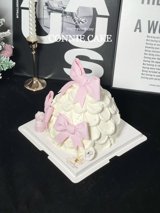 【1388】少女心粉色蝴蝶结树 商品图4