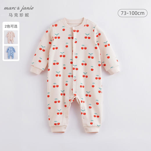 马克珍妮春装 男女宝宝趣味印花连体衣 婴儿爬服221106 商品图0
