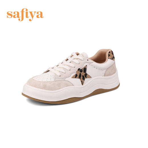 Safiya/索菲娅 潮趣星星波浪底2023年春季新款拼色运动松糕面包大头休闲板鞋 SF31112420 商品图7