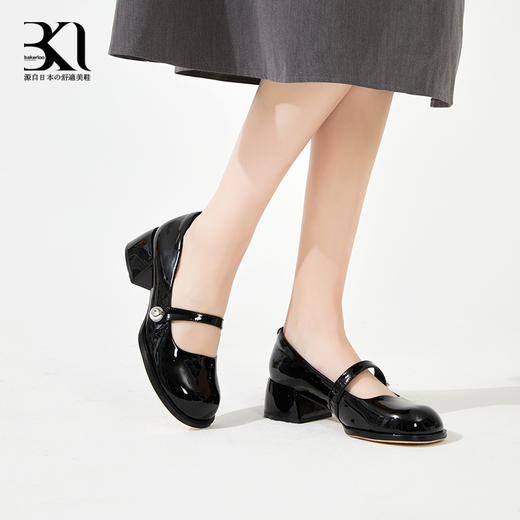 Bakerloo女鞋复古玛丽珍高跟牛皮单鞋 商品图5