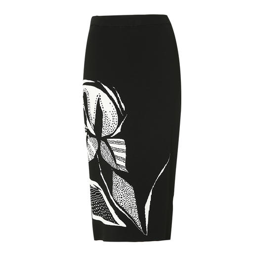 VIMAGE纬漫纪春季新款高腰复古印花半身裙 V1901507 商品图6