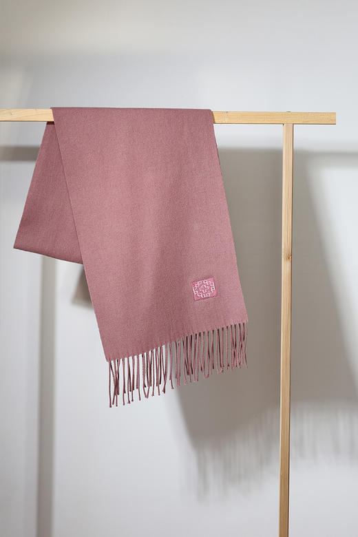 饮水鸟  藏地纹样牦牛绒围巾 商品图11