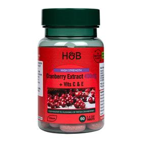 HB 荷柏瑞 蔓越莓提取片400mg 60片/瓶（偏远地区不包邮）