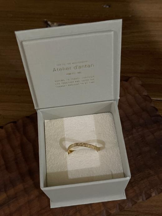 Atelier d'antan ​半圆波纹戒​​18k戒指(Half Round Wave Ring R013) 商品图5
