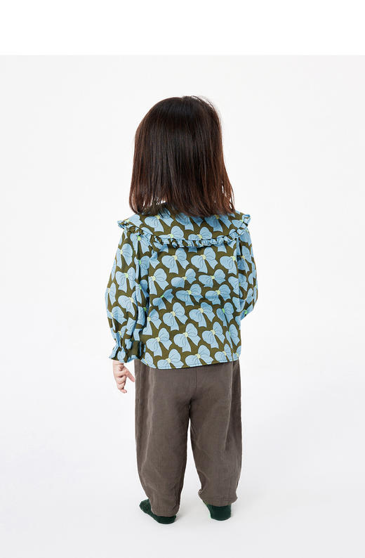 jnby   23年春款   花边翻领小公主长袖衬衣 YN3212050 商品图6