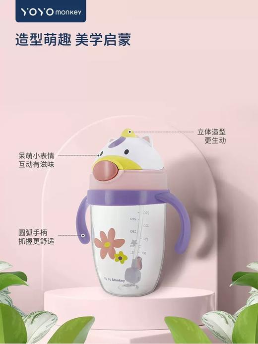 优优马骝-300MLTritan 动物吸管杯 商品图2