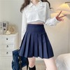 【长腿利器❗️高腰显瘦百褶裙】明星都爱穿的时髦单品，一体防走光安全裤设计，亲肤舒适❗️女a字半身裙jk小短裙，新款纯色春夏秋冬季黑白色西装裙子 商品缩略图2