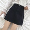 【时尚百搭❗️百搭高腰牛仔短裙】遮肉显瘦，黑色半身裙女新款，春夏韩版百搭，a字包臀女裙子 商品缩略图2